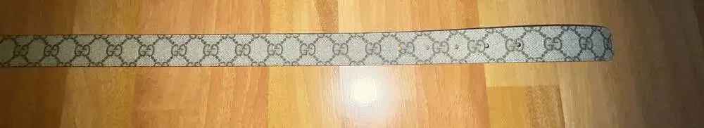 Gucci GG Supreme Monogram Canvas Interlocking G Buckle Belt